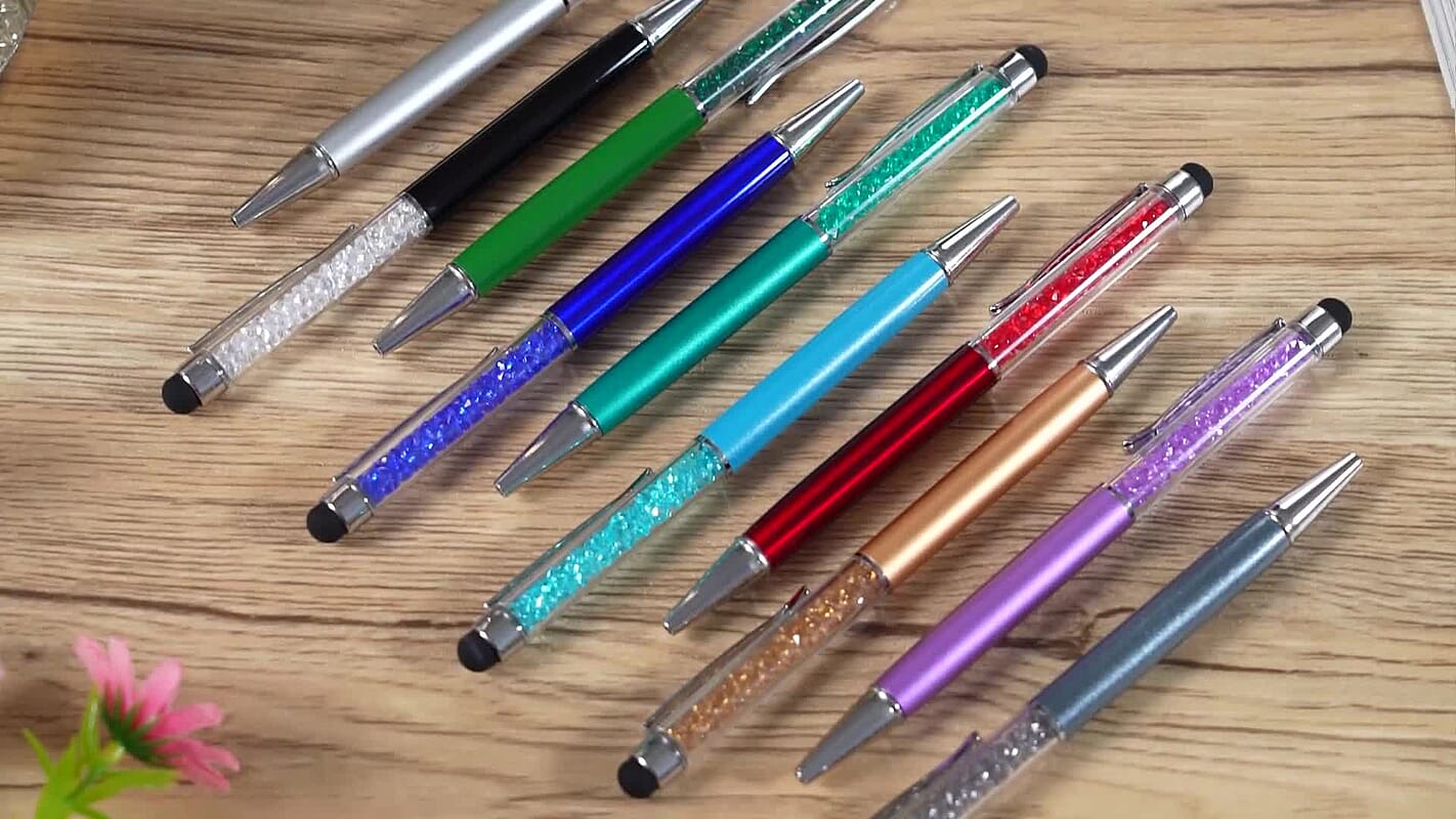 Livmore Set of 10 Multi Color 2 in 1 Ball Point Pen