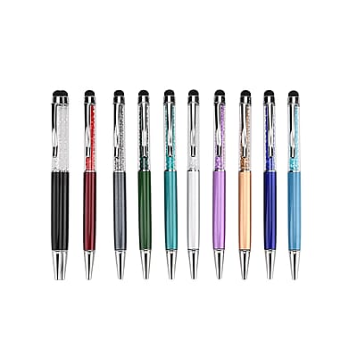 Livmore Set of 10 Multi Color 2 in 1 Ball Point Pen