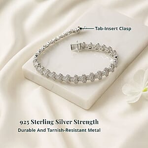 Luxuriant Lab Grown Diamond (G-H, SI) Bracelet in Rhodium Over Sterling Silver 2.00 ctw (8.00 Inches)