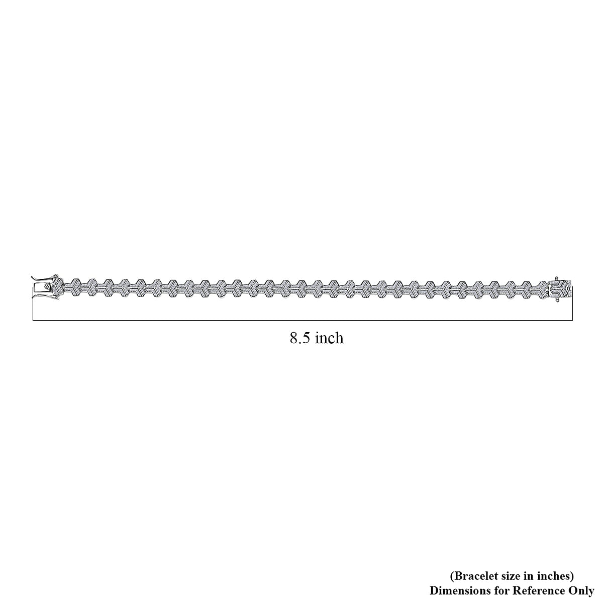 Luxuriant Lab Grown Diamond G-H SI 2.00 ctw Bracelet in Rhodium Over Sterling Silver (8.00 In) image number 4