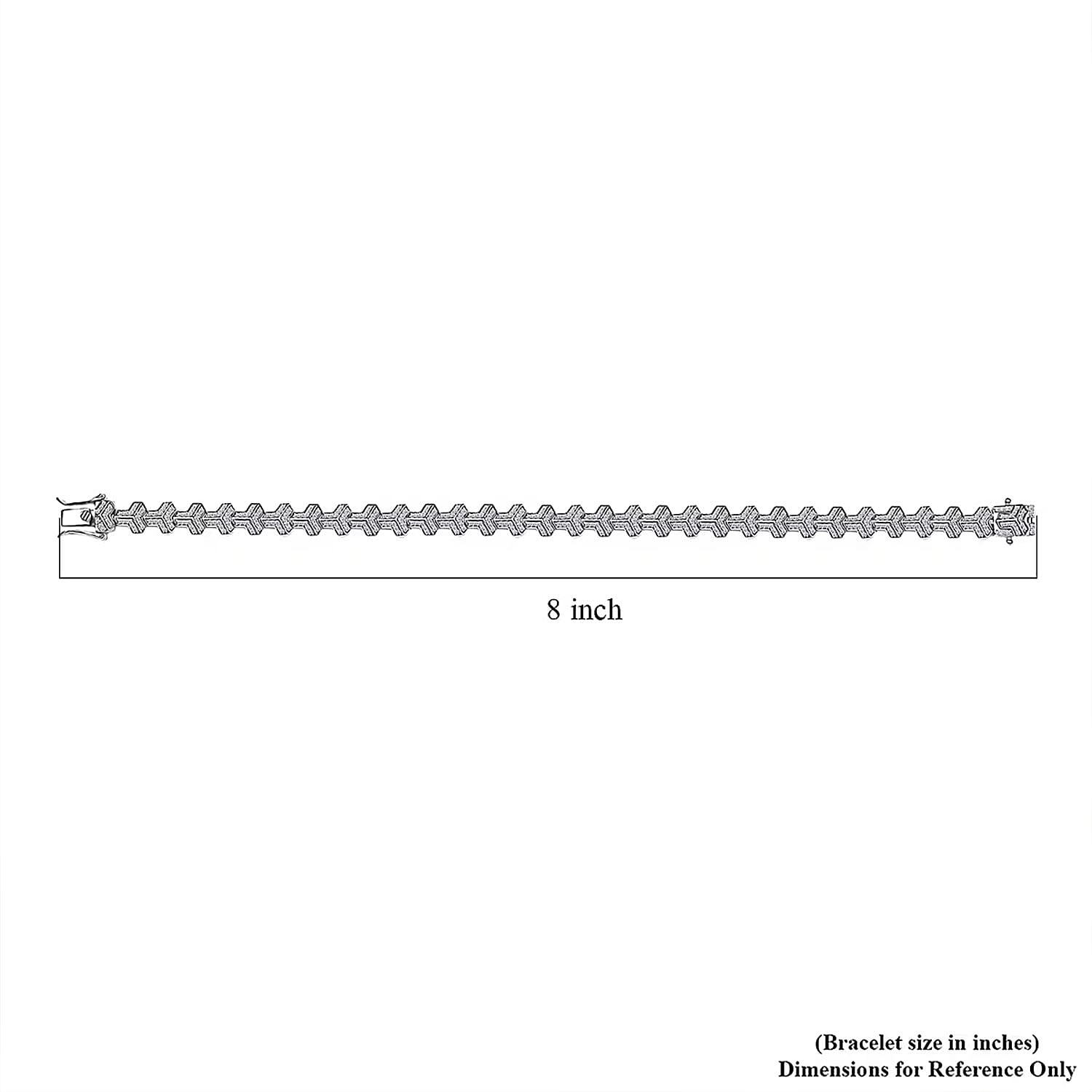 Luxuriant Lab Grown Diamond (G-H, SI) Bracelet in Rhodium Over Sterling Silver 2.00 ctw (8.00 Inches)