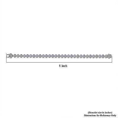 Luxuriant Lab Grown Diamond (G-H, SI) Bracelet in Rhodium Over Sterling Silver 2.00 ctw (8.00 Inches)