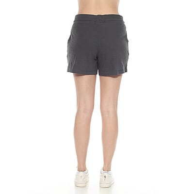 LOVE RYAN Black French Terry Shorts with Drawstring - S