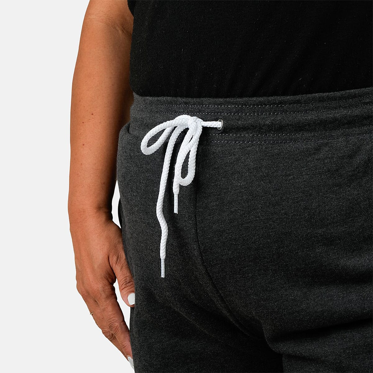 TLV CLOSEOUT Blue Unisex Cotton Blend Drawstring Joggers - XS image number 4