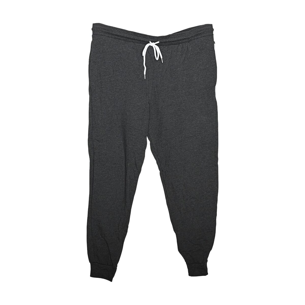 CLOSEOUT Bella Canvas Dark Grey Unisex Cotton Blend Drawstring Joggers - S image number 0