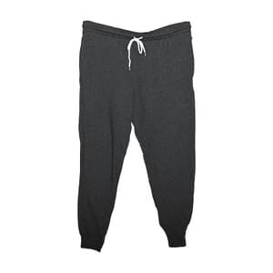 CLOSEOUT Bella Canvas Dark Grey Unisex Cotton Blend Drawstring Joggers - S
