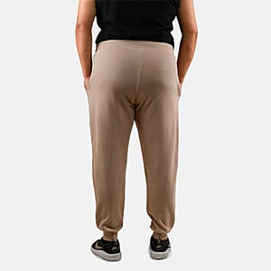 CLOSEOUT Bella Canvas Tan Unisex Cotton Blend Drawstring Joggers - S