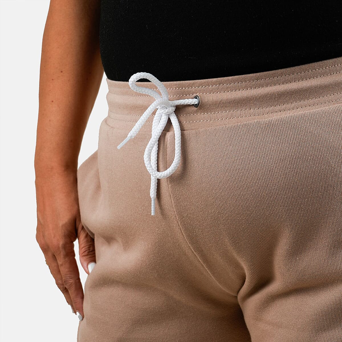 CLOSEOUT Bella Canvas Tan Unisex Cotton Blend Drawstring Joggers - S image number 4