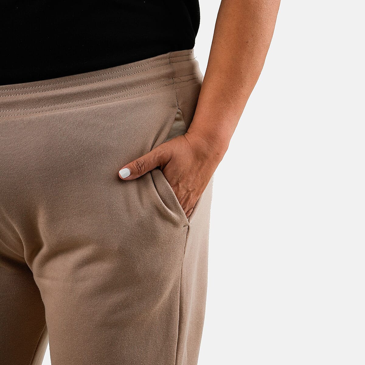 CLOSEOUT Bella Canvas Tan Unisex Cotton Blend Drawstring Joggers - XS image number 3