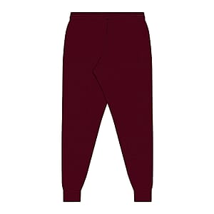 CLOSEOUT Maroon Unisex Cotton Blend Drawstring Joggers - S