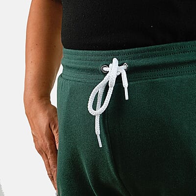 CLOSEOUT Bella Canvas Green Unisex Cotton Blend Drawstring Joggers - L