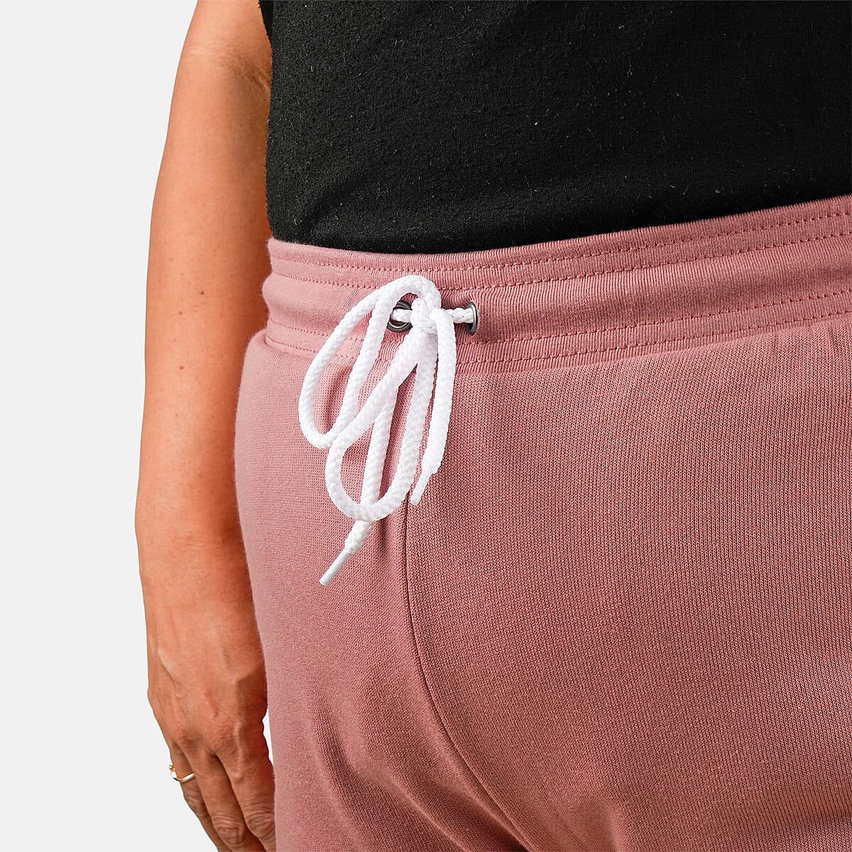 CLOSEOUT Bella Canvas Mauve Unisex Cotton Blend Drawstring Joggers - M image number 4
