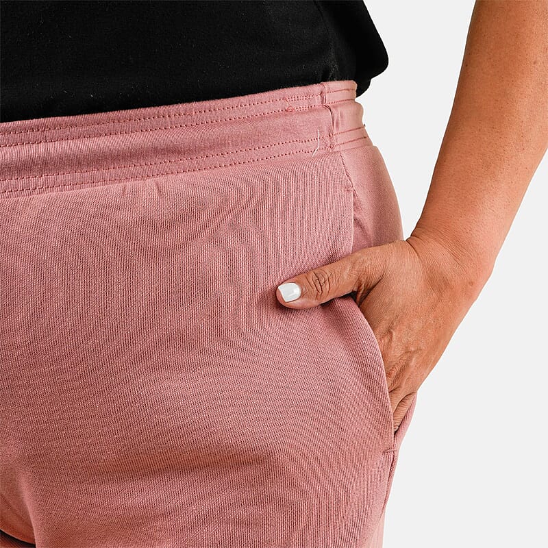 CLOSEOUT Bella Canvas Mauve Unisex Cotton Blend Drawstring Joggers - M