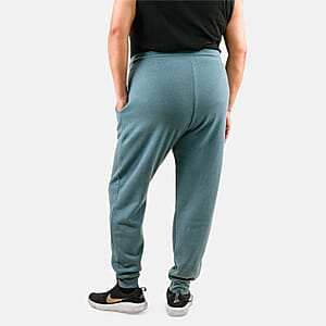 CLOSEOUT Bella Canvas Slate Blue Unisex Cotton Blend Drawstring Joggers - M