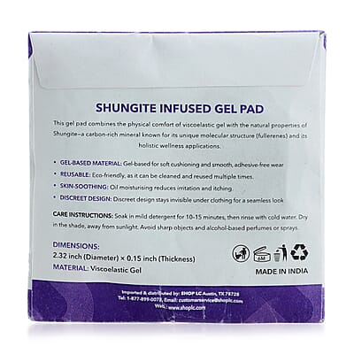 Livmore Black Shungite Set of 2 Infused Gel Pads