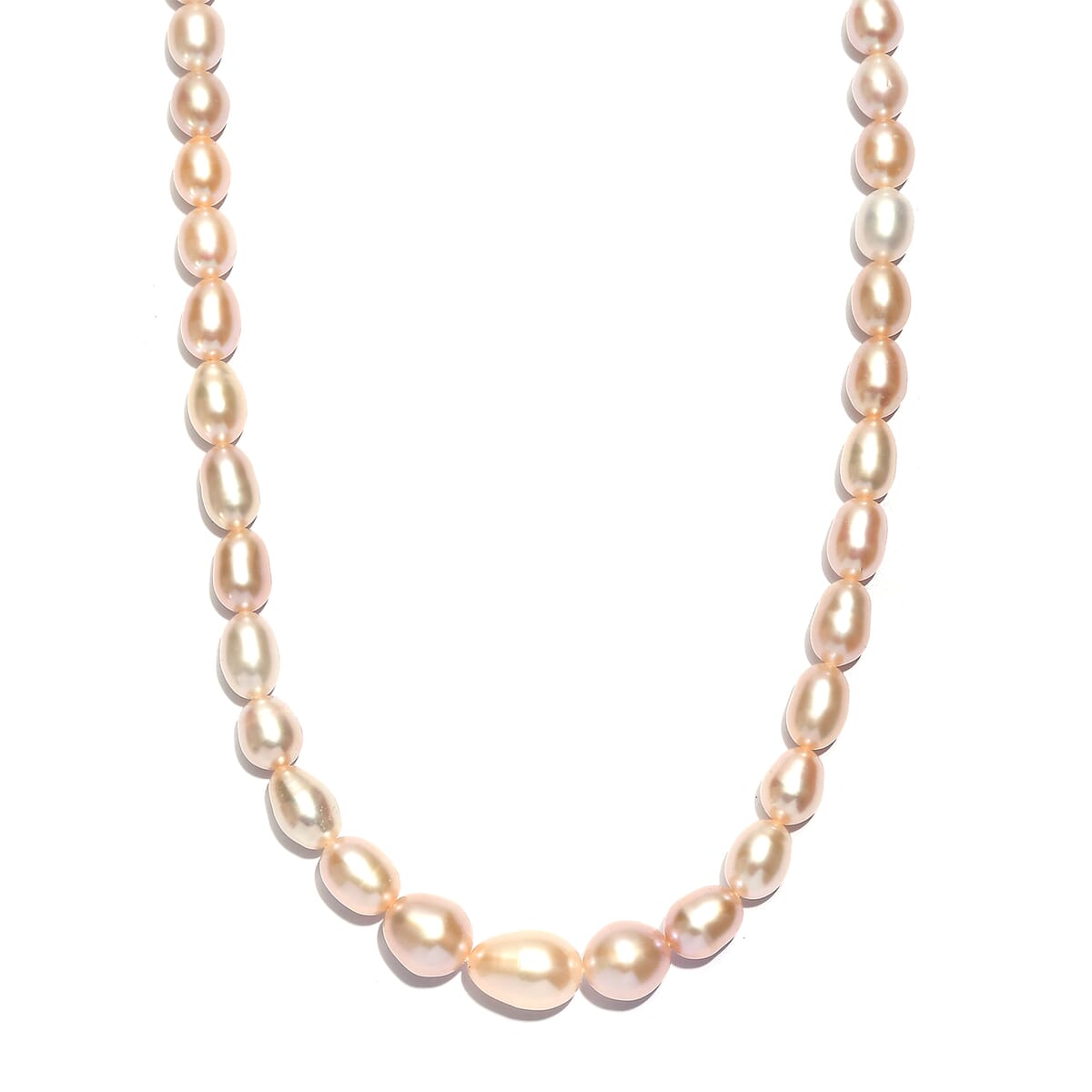 D’joy Pink Freshwater Pearl Necklace in 18K Vermeil Rose Gold Over Sterling Silver 18 Inches image number 0