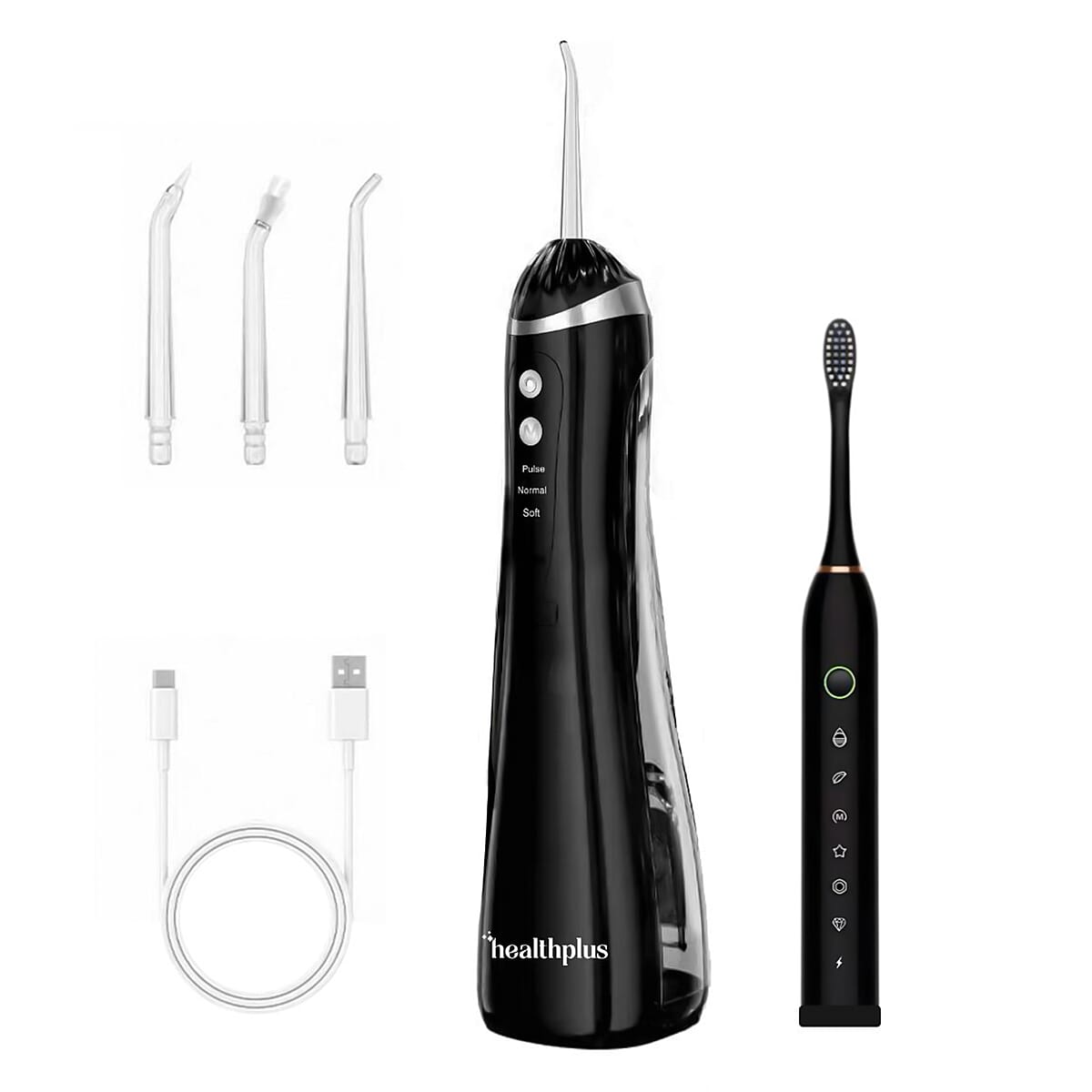Electric Toothbrush and Water Flosser - Black image number 0