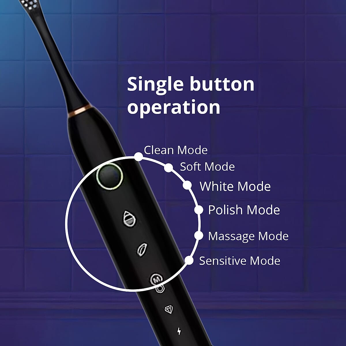 Closeout Electric Toothbrush and Water Flosser - Black image number 4