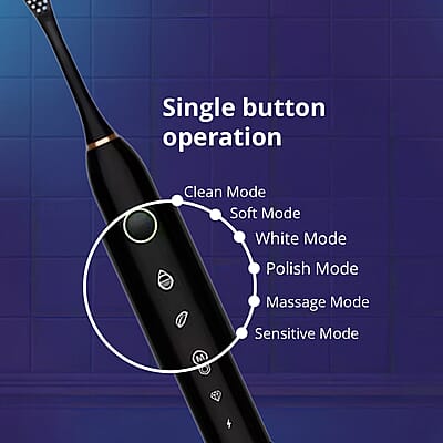 Closeout Electric Toothbrush and Water Flosser - Black