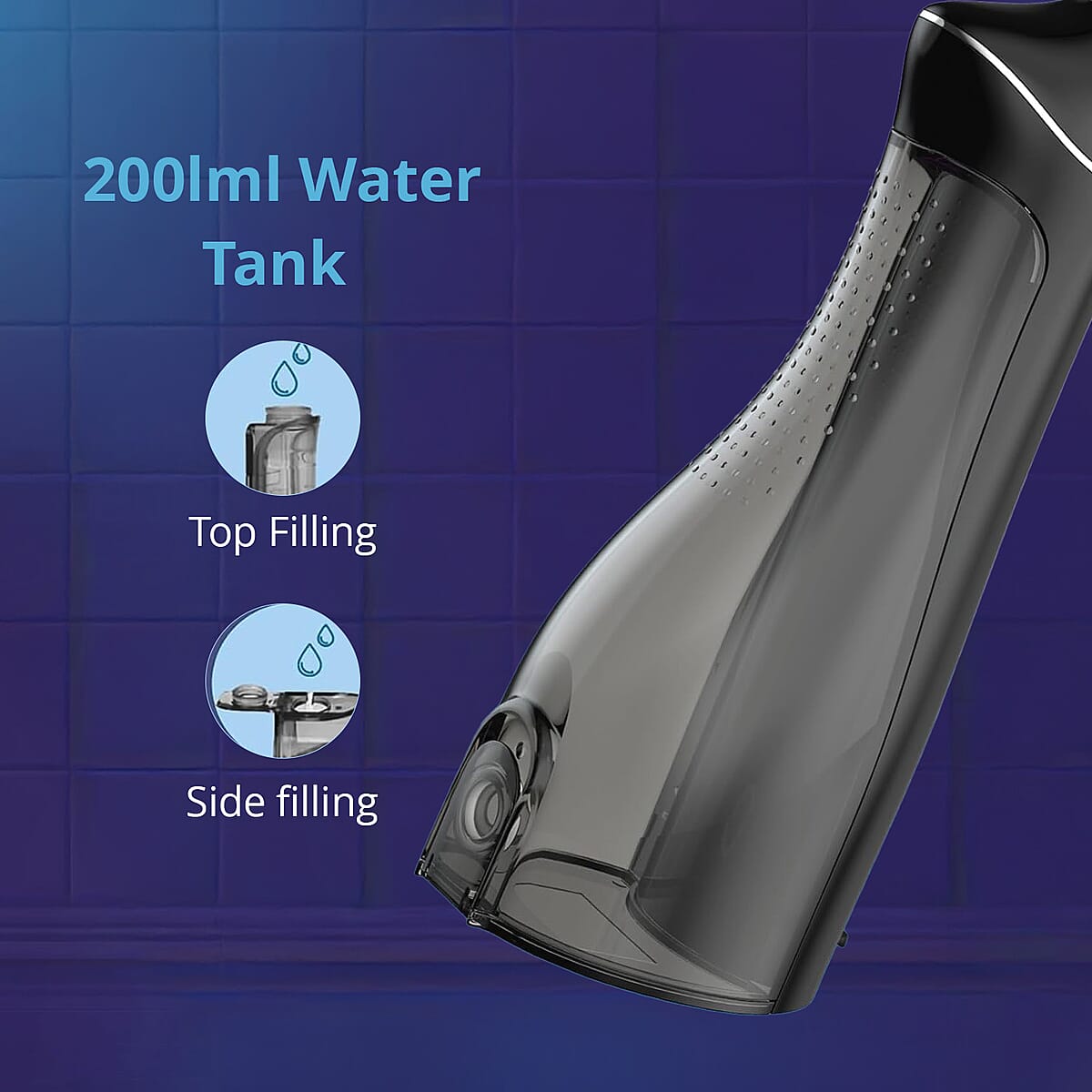 Closeout Electric Toothbrush and Water Flosser - Black image number 5