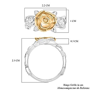 D'Joy 14K YG Plated Sterling Silver Ring (Size 8.0) 4.87 g