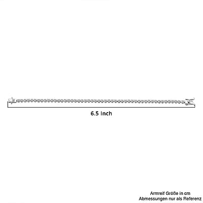 Luxuriant Lab Grown Diamond G-H SI 1.85 ctw Starlight Bracelet in Rhodium Over Sterling Silver (6.50 In)