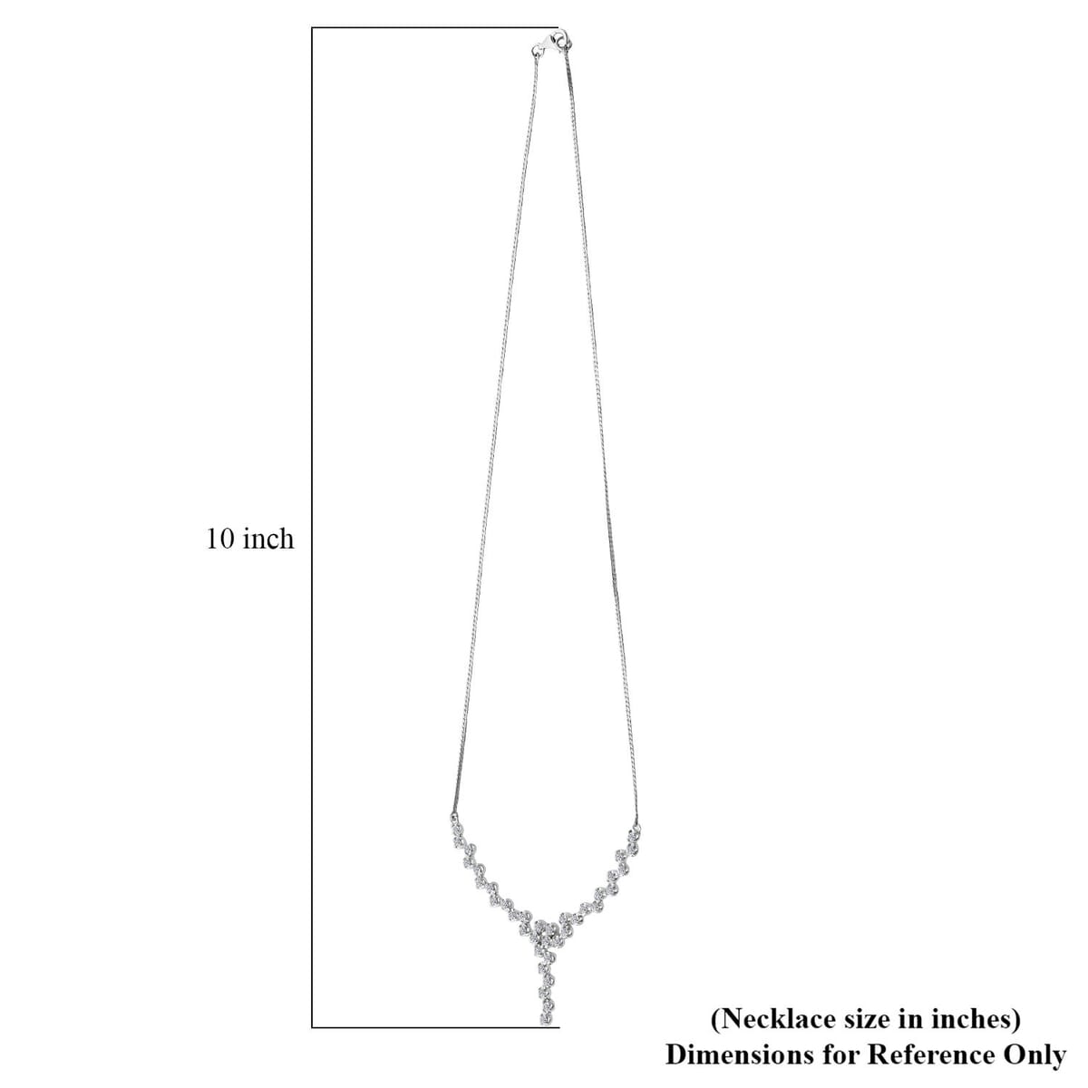 Luxuriant Lab Grown Diamond G-H SI 1.50 ctw Necklace in Rhodium Over Sterling Silver 18 Inches image number 5