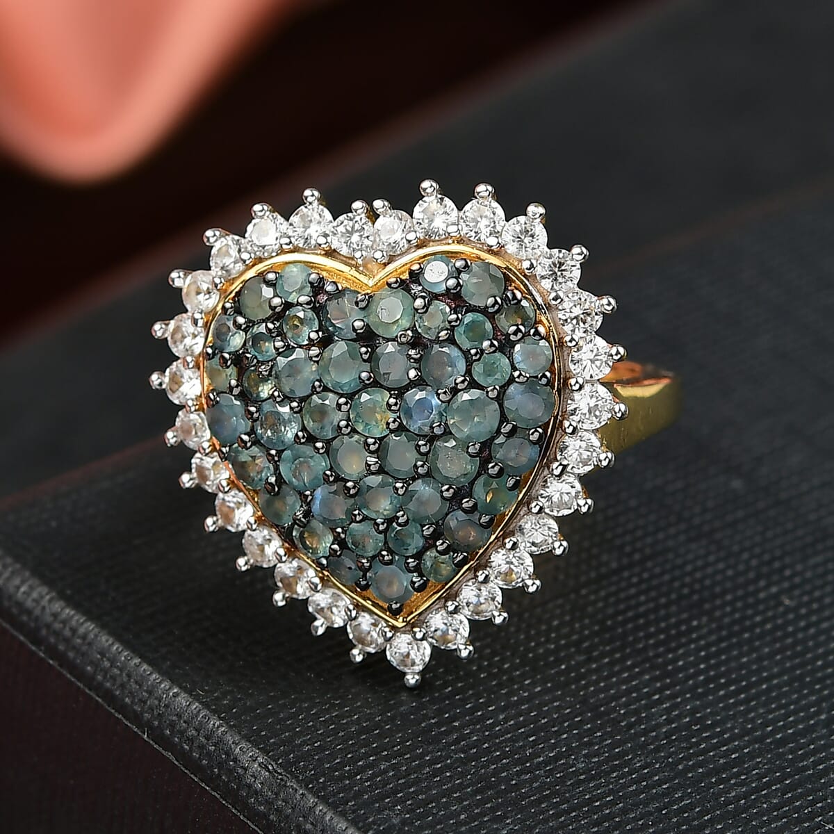 D’Joy Narsipatnam Alexandrite and White Zircon 3.00 ctw Ring in 18K Vermeil Yellow Gold Over Sterling Silver (Size 7.0) image number 1