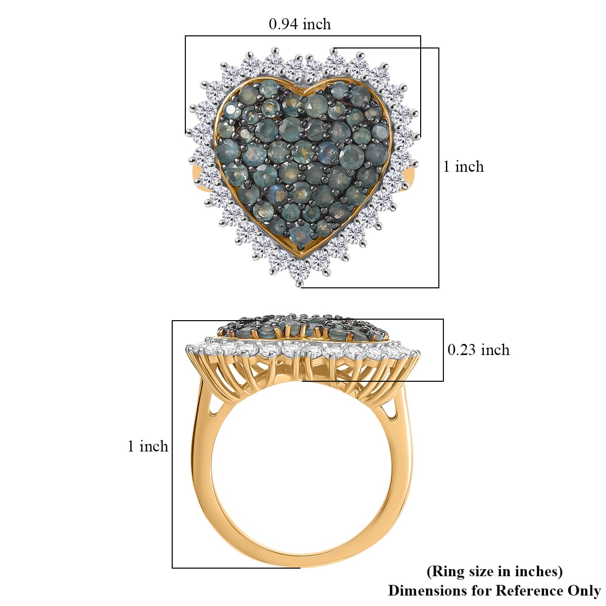 D’Joy Narsipatnam Alexandrite and White Zircon 3.00 ctw Ring in 18K Vermeil Yellow Gold Over Sterling Silver (Size 7.0) image number 5