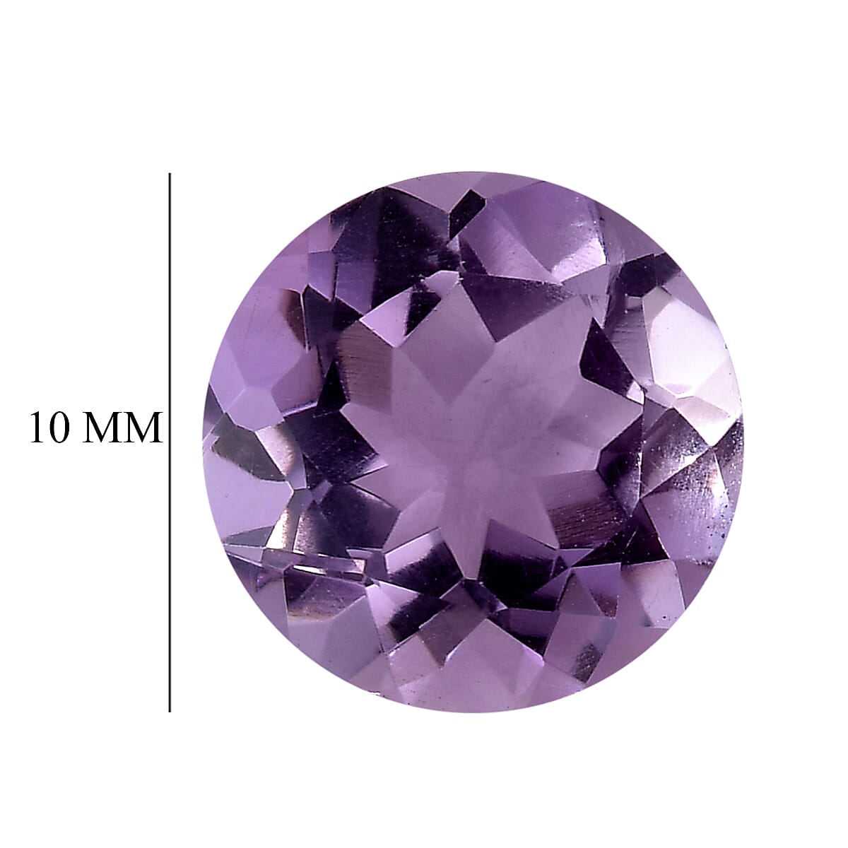 Rose De France Amethyst Set of 2 (Rnd 10 mm) 6.25 ctw Loose Gemstone