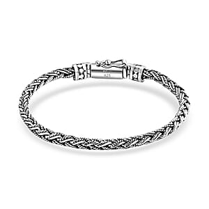 Bali Legacy Padian Braided Chain Bracelet in Sterling Silver (6.50 In) 17.20 Grams