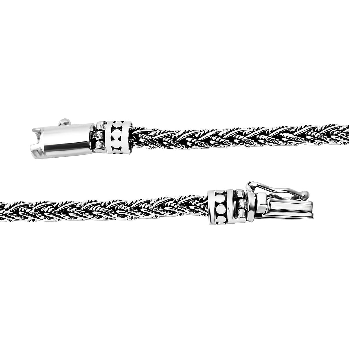 Bali Legacy Padian Braided Chain Bracelet in Sterling Silver (6.50 In) 17.20 Grams image number 4