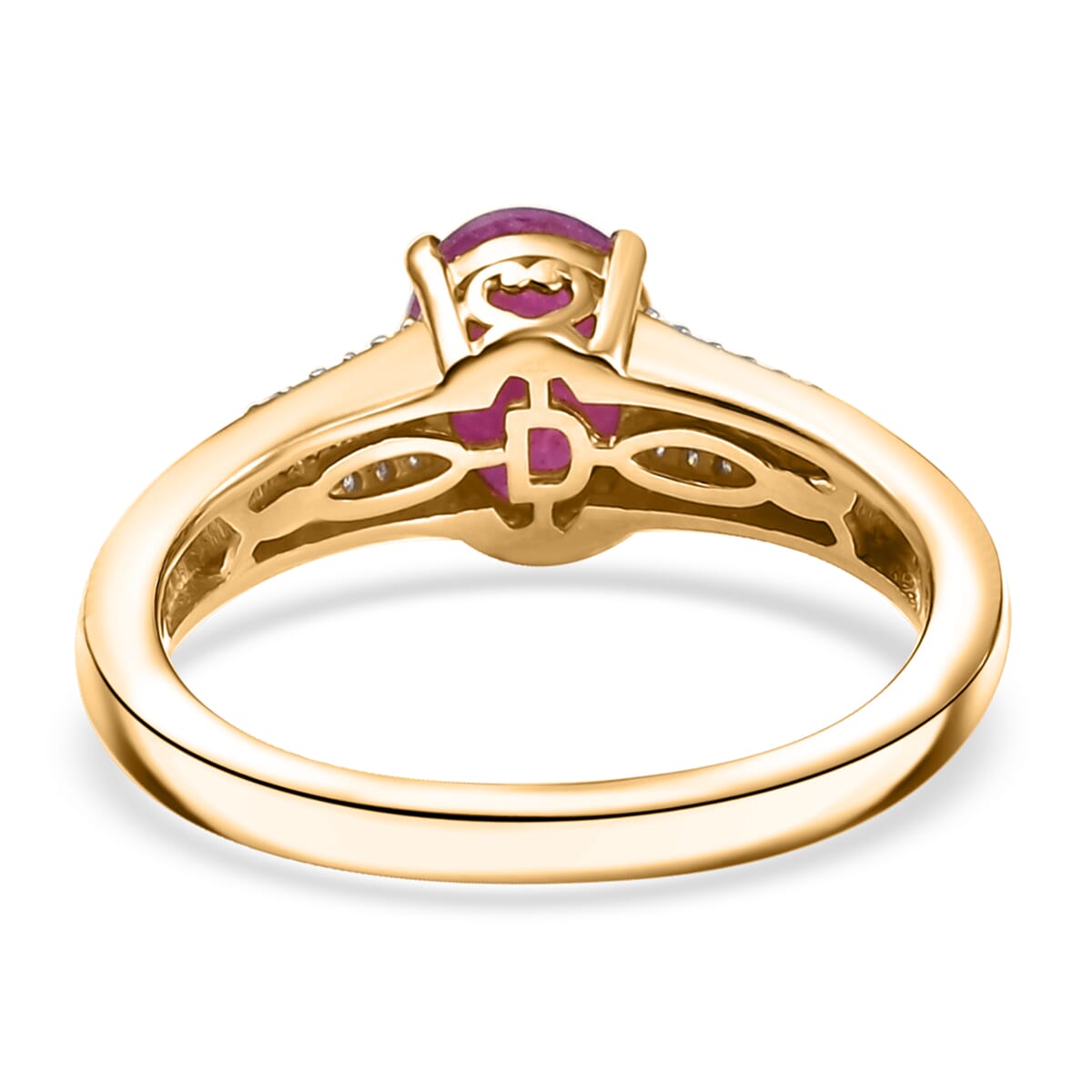 D’Joy Premium Mozambique Ruby, Multi Gemstone Ring in 18K Vermeil YG Over Sterling Silver (Size 7.0) 1.90 ctw image number 4