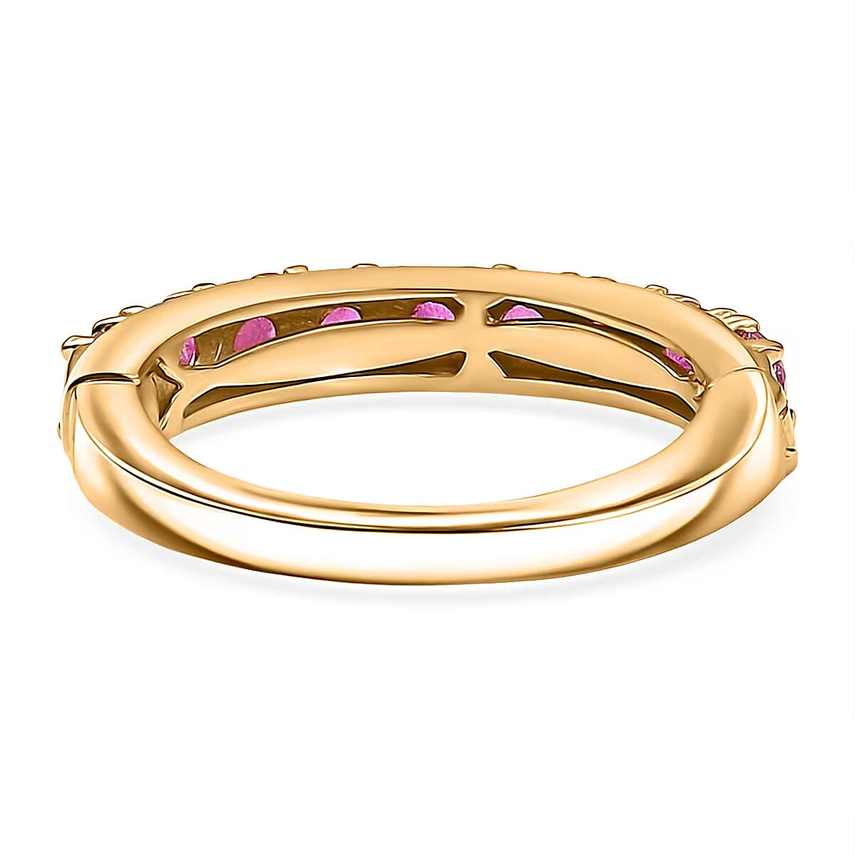 D’Joy Mozambique Ruby Ring in 18K Vermeil YG Over Sterling Silver (Size 7.0) 1.50 ctw image number 7