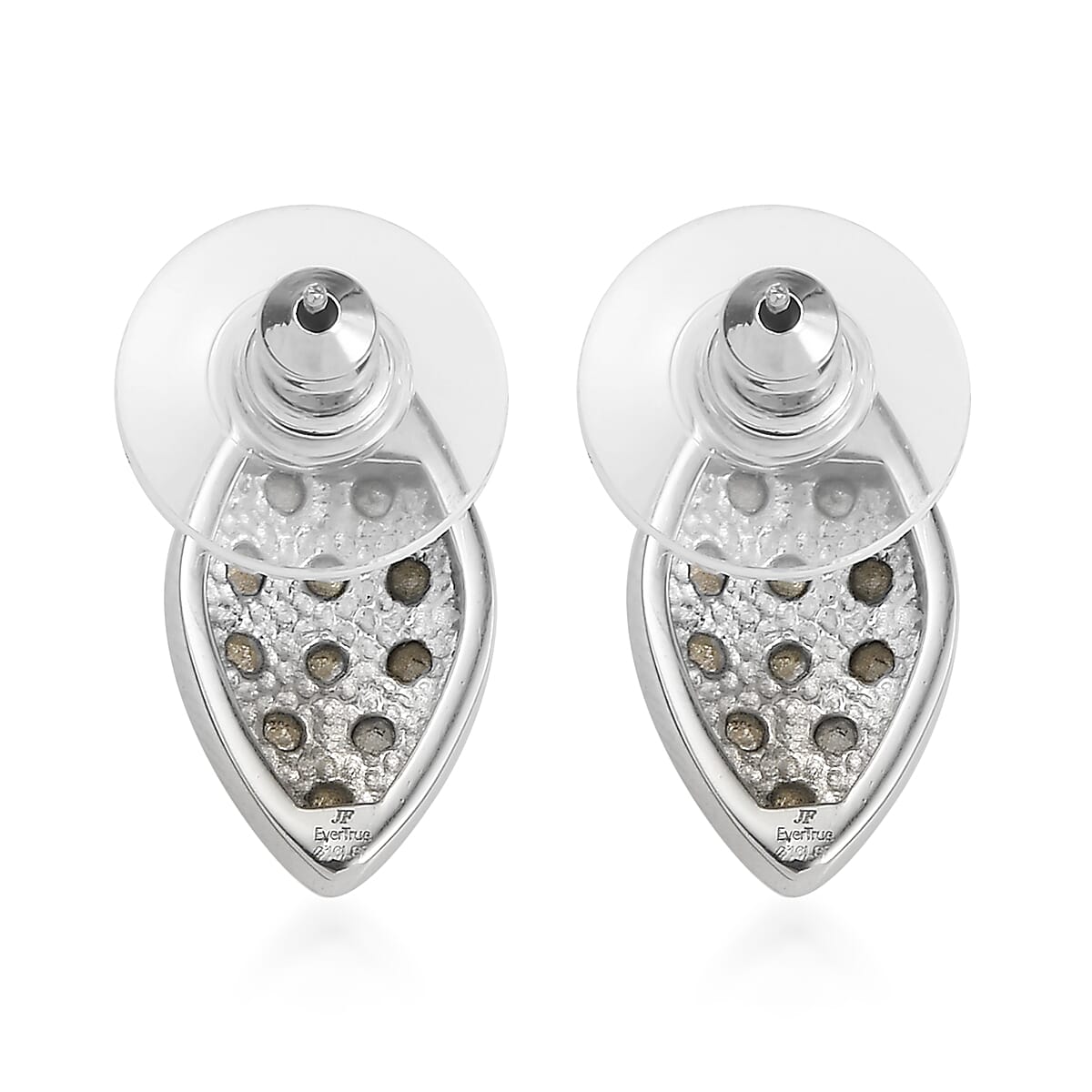 J Francis Embellished with Peridot Crystal by Swarovski Celestial Fern Earrings in Stainless Steel