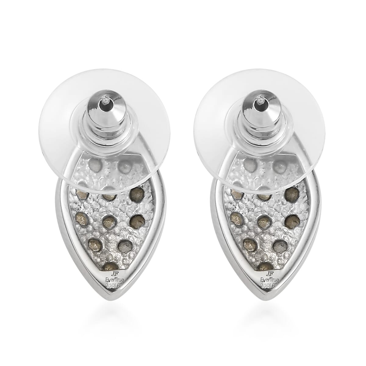 J Francis Embellished with Peridot Crystal by Swarovski Celestial Fern Earrings in Stainless Steel image number 4