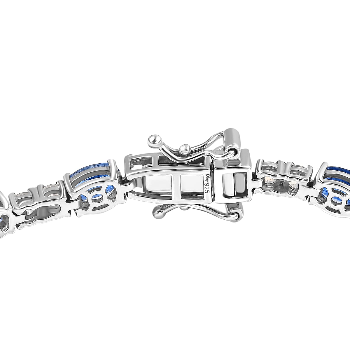 D'Joy Kashmir Kyanite and Moon Glow Moonstone 11.50 ctw Bracelet in Rhodium Over Sterling Silver (8.00 In) image number 3