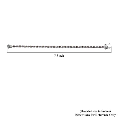 D'Joy Madagascar Color Change Garnet and Moissanite 6.60 ctw Classic Tennis Bracelet in Rhodium Over Sterling Silver (7.25 In)