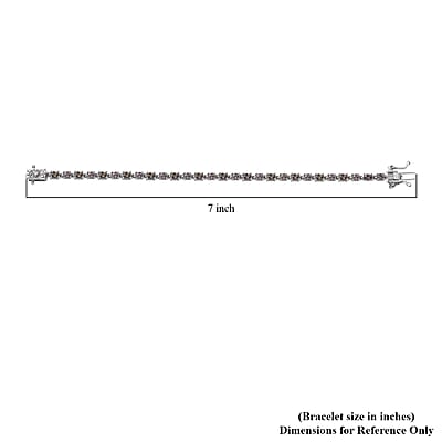 D’Joy Madagascar Color Change Garnet and Moissanite 5.80 ctw Classic Tennis Bracelet in Rhodium Over Sterling Silver (6.50 In)