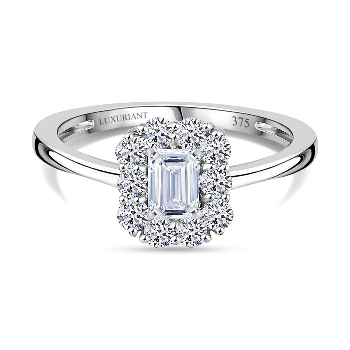 Luxuriant Lab Grown Diamond G-H VS 1.00 ctw Solitaire Ring in 9K White Gold (Size 6.5)