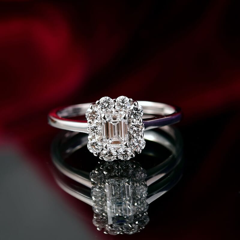 Luxuriant Lab Grown Diamond G-H VS 1.00 ctw Solitaire Ring in 9K White Gold (Size 6.5)