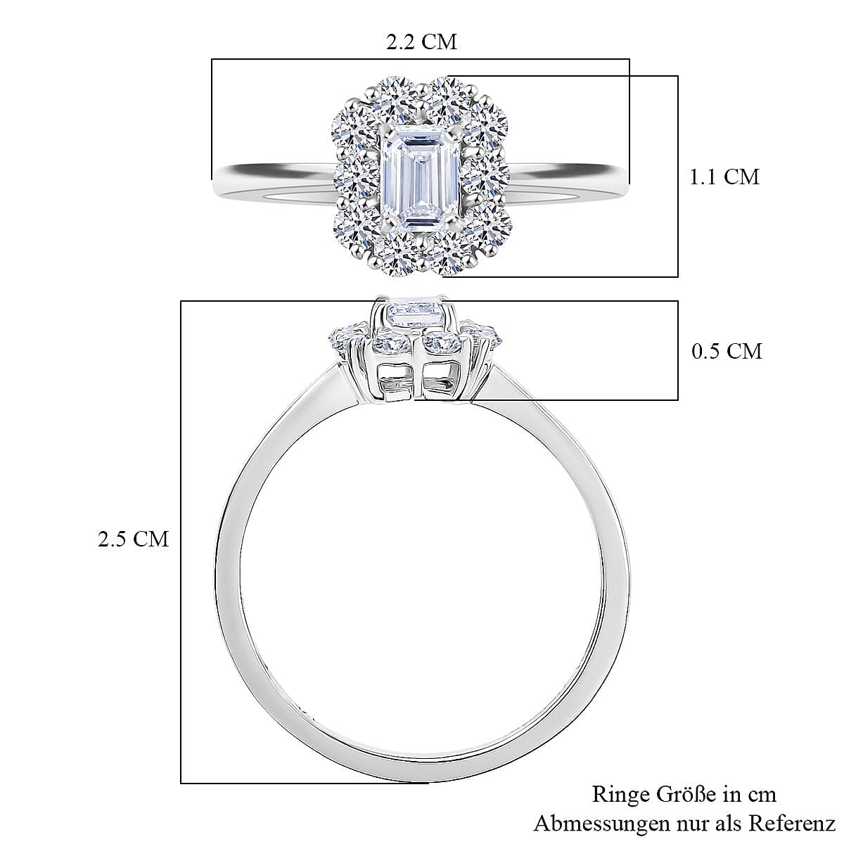Luxuriant Lab Grown Diamond G-H VS 1.00 ctw Solitaire Ring in 9K White Gold (Size 6.5)