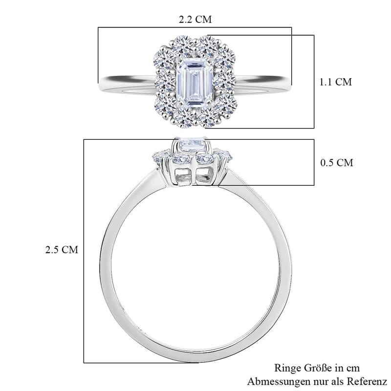 Luxuriant Lab Grown Diamond G-H VS 1.00 ctw Solitaire Ring in 9K White Gold (Size 6.5)