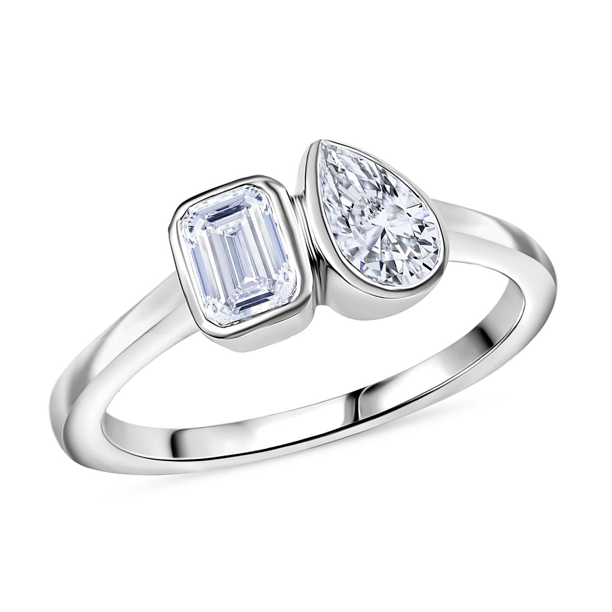 Luxuriant Lab Grown Diamond E-F VS 1.00 ctw Ring in 9K White Gold (Size 8.0)