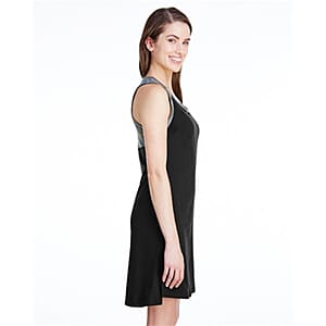 LAT Black and Camo 100% Cotton Fine Jersey Racerback Tank Dress - M