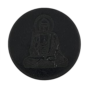 Shungite Laptop Tile Engraved Buddha 40mm