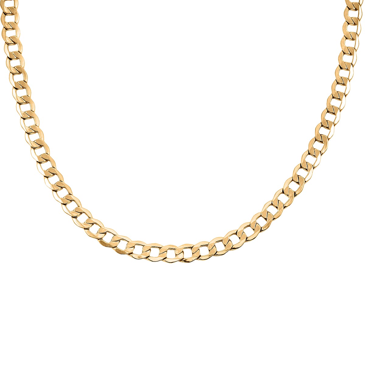 6.4mm Curb Cuban Chain Necklace in 10K Yellow Gold 15.20 Grams 26 Inches image number 0