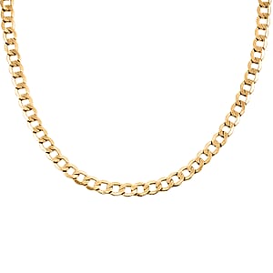 6.4mm Curb Cuban Chain Necklace in 10K Yellow Gold 15.20 Grams 26 Inches