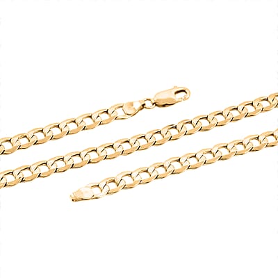 6.4mm Curb Cuban Chain Necklace in 10K Yellow Gold 15.20 Grams 26 Inches
