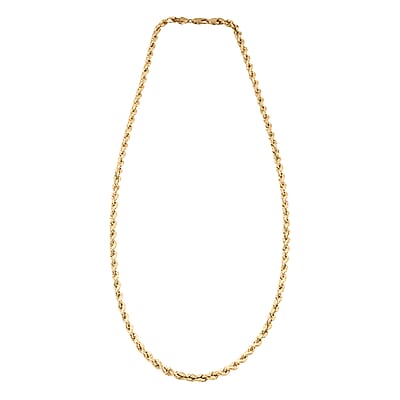 4mm Diamond-cut Rope Chain Necklace in 10K Yellow Gold 10.5 Grams 26 Inches
